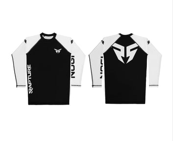 Rapture Standard Issue Long Sleeve Rashguard – Black/White Contrast